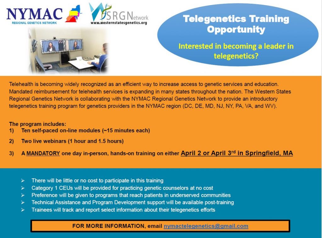 Telegenetics Training Opportunity